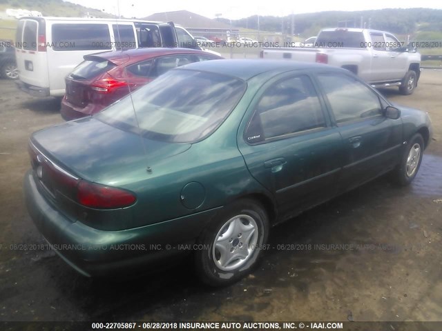 1FAFP6534XK120349 - 1999 FORD CONTOUR LX GREEN photo 4