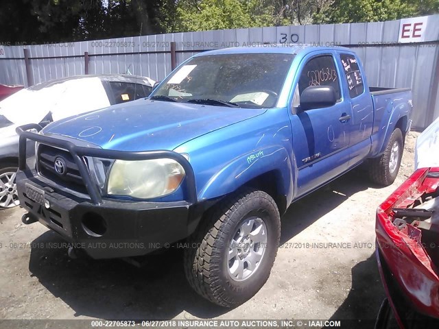 5TEUU42N77Z374721 - 2007 TOYOTA TACOMA ACCESS CAB Կապույտ լուսանկար 2