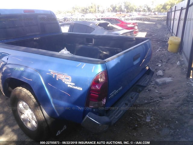 5TEUU42N77Z374721 - 2007 TOYOTA TACOMA ACCESS CAB Կապույտ լուսանկար 6