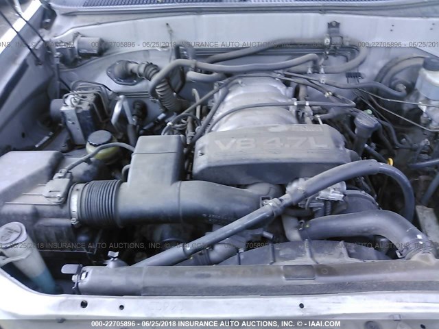 5TDZT34A91S038294 - 2001 TOYOTA SEQUOIA SR5 SILVER photo 10