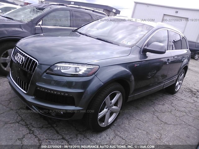 WA1DGAFE1CD008900 - 2012 AUDI Q7 PRESTIGE GRAY photo 2