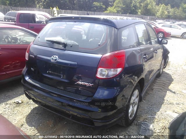 2T1KR32EX3C034370 - 2003 TOYOTA COROLLA MATRIX XR BLUE photo 4