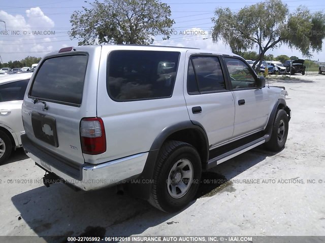 JT3GM84R5Y0062892 - 2000 TOYOTA 4RUNNER SILVER photo 4