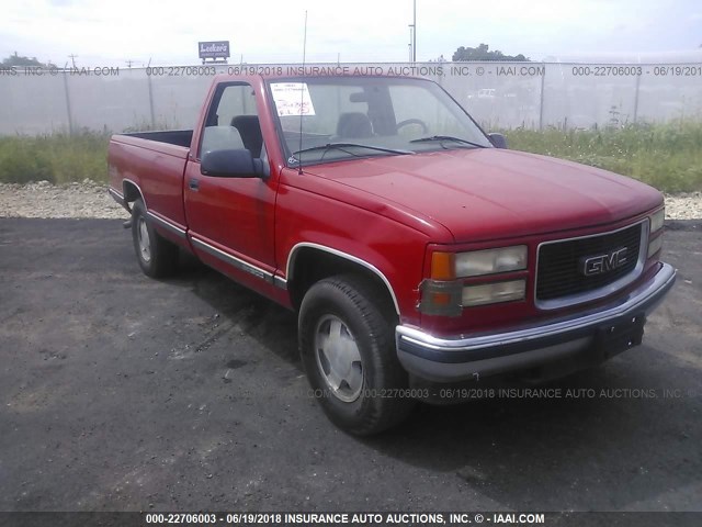 1GTEK14R9WZ506042 - 1998 GMC SIERRA K1500 RED photo 1