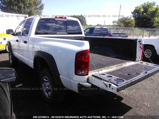 1D7KU28D64J177321 - 2004 DODGE RAM 2500 ST/SLT WHITE photo 3