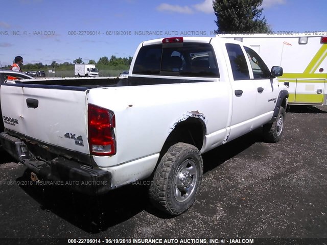 1D7KU28D64J177321 - 2004 DODGE RAM 2500 ST/SLT 白色 照片 4
