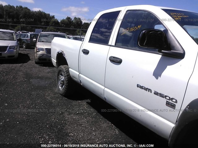 1D7KU28D64J177321 - 2004 DODGE RAM 2500 ST/SLT WHITE photo 6