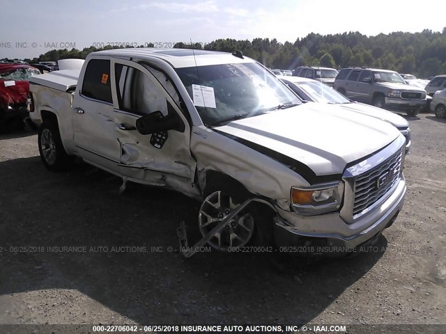 3GTU2VEC8FG387493 - 2015 GMC SIERRA K1500 SLT WHITE photo 1