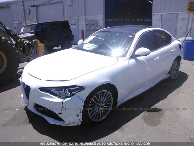 ZARFAEEN0H7538165 - 2017 ALFA ROMEO GIULIA TI Q4 WHITE photo 2