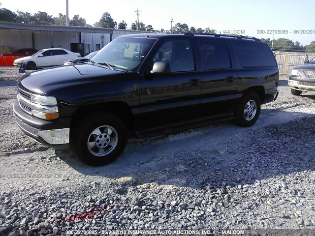 1GNEC16Z52J109633 - 2002 CHEVROLET SUBURBAN C1500 BLACK photo 2