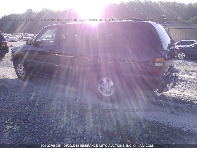 1GNEC16Z52J109633 - 2002 CHEVROLET SUBURBAN C1500 BLACK photo 3