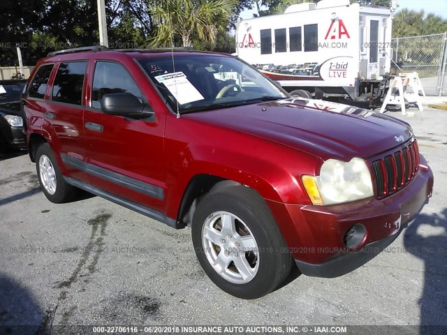 1J4GS48K95C681734 - 2005 JEEP GRAND CHEROKEE LAREDO/COLUMBIA/FREEDOM 红色 照片 1