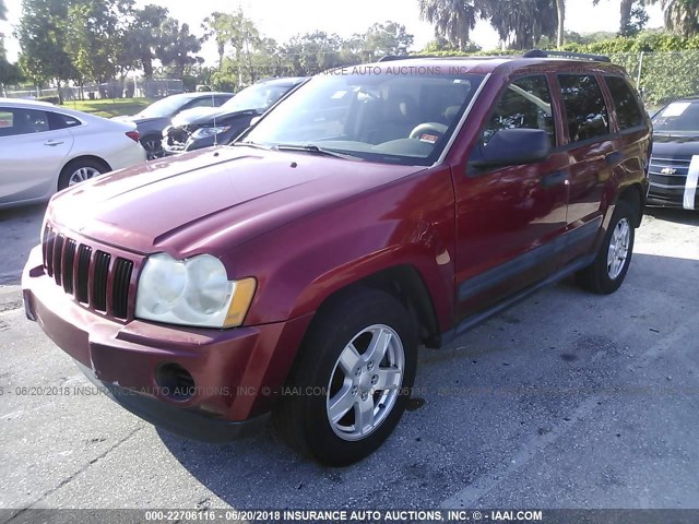 1J4GS48K95C681734 - 2005 JEEP GRAND CHEROKEE LAREDO/COLUMBIA/FREEDOM 红色 照片 2