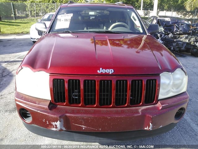 1J4GS48K95C681734 - 2005 JEEP GRAND CHEROKEE LAREDO/COLUMBIA/FREEDOM 红色 照片 6