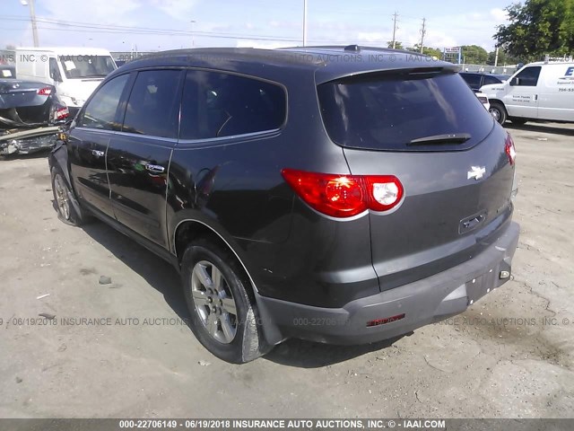 1GNLRGED1AS154415 - 2010 CHEVROLET TRAVERSE LT GRAY photo 3