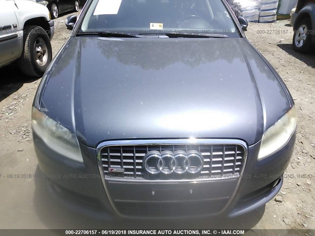 WAUAF78E58A095296 - 2008 AUDI A4 2.0T GRAY photo 6