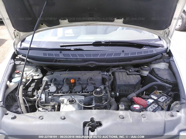 1HGFA16857L075457 - 2007 HONDA CIVIC EX WHITE photo 10