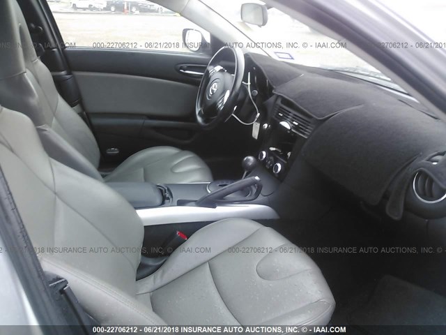 JM1FE173670210761 - 2007 MAZDA RX8 SILVER photo 5