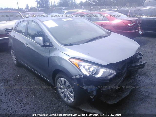 KMHD35LH0HU349909 - 2017 HYUNDAI ELANTRA GT GRAY photo 1