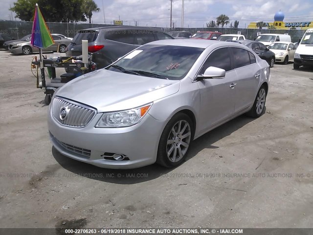 1G4GE5GVXAF195212 - 2010 BUICK LACROSSE CXS SILVER photo 2