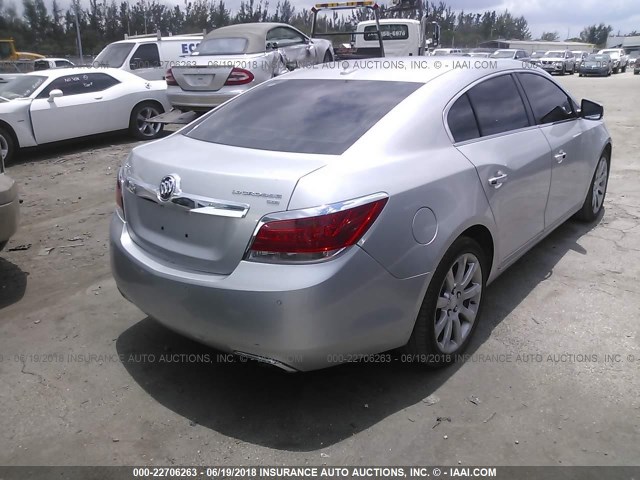 1G4GE5GVXAF195212 - 2010 BUICK LACROSSE CXS SILVER photo 4