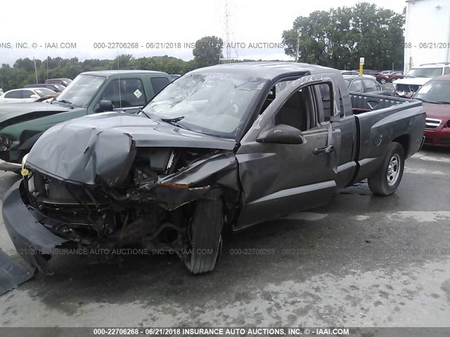 1D7HE22K65S330631 - 2005 DODGE DAKOTA ST GRAY photo 2