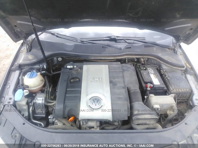 WVWJK73C67P064834 - 2007 VOLKSWAGEN PASSAT GRAY photo 10