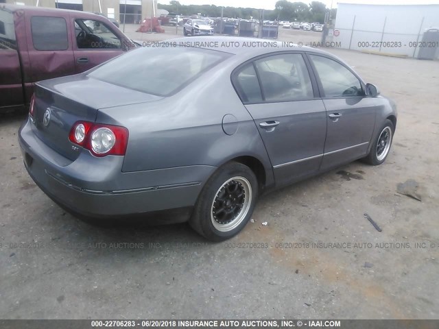 WVWJK73C67P064834 - 2007 VOLKSWAGEN PASSAT GRAY photo 4