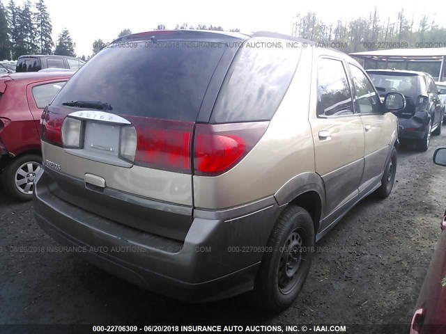 3G5DA03E64S563419 - 2004 BUICK RENDEZVOUS CX/CXL BEIGE photo 4