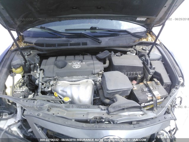 4T1BF3EK0AU039857 - 2010 TOYOTA CAMRY SE/LE/XLE 灰色 照片 10