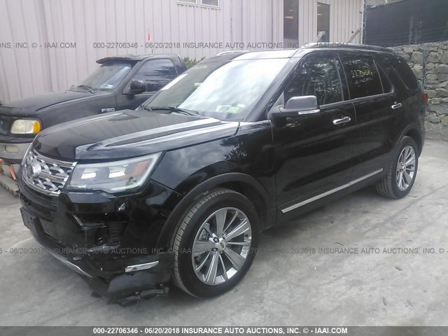 1FM5K8F87JGB11158 - 2018 FORD EXPLORER LIMITED 黑色 照片 2