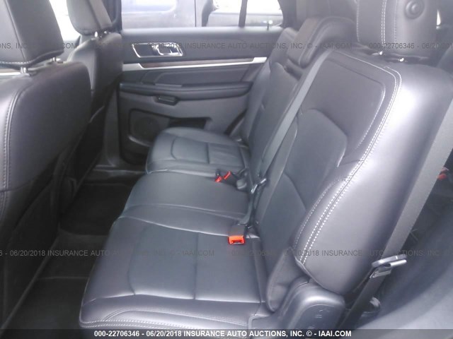 1FM5K8F87JGB11158 - 2018 FORD EXPLORER LIMITED 黑色 照片 8