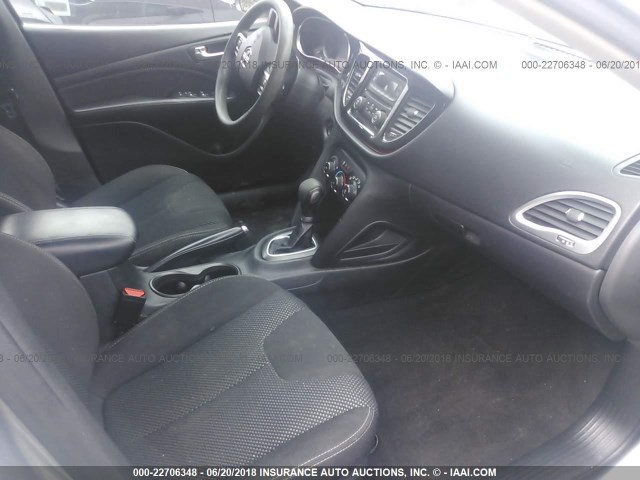 1C3CDFBB7FD320201 - 2015 DODGE DART SXT GRAY photo 5