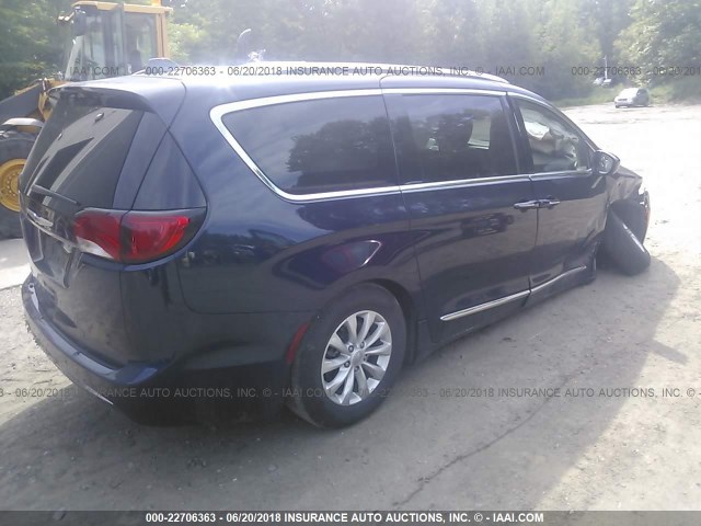 2C4RC1BG2JR149371 - 2018 CHRYSLER PACIFICA TOURING L Կապույտ լուսանկար 4