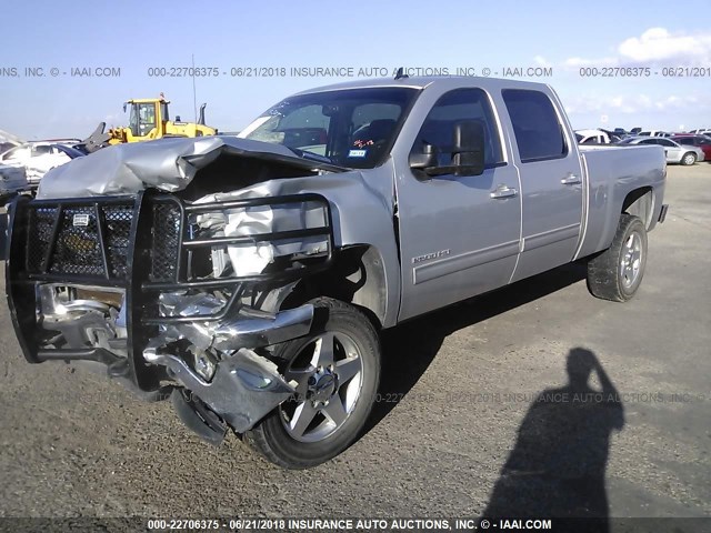 1GC1KYE81CF224228 - 2012 CHEVROLET SILVERADO K2500 HEAVY DUTY LTZ SILVER photo 2