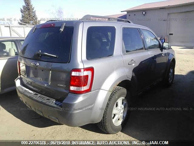 1FMCU93128KA68290 - 2008 FORD ESCAPE XLT GRAY photo 4