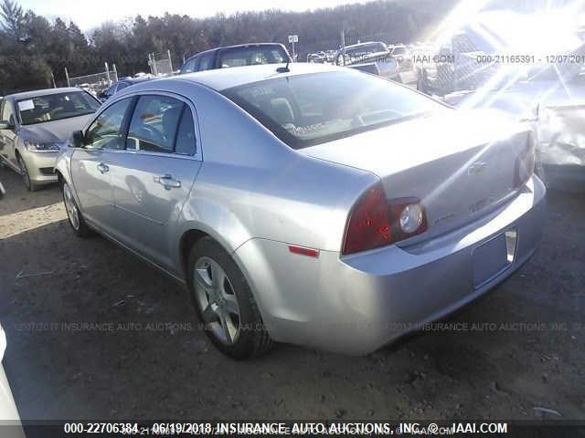 1G1ZG57BX94143883 - 2009 CHEVROLET MALIBU LS 银色 照片 3