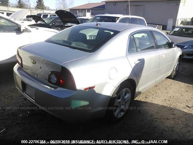 1G1ZG57BX94143883 - 2009 CHEVROLET MALIBU LS 银色 照片 4
