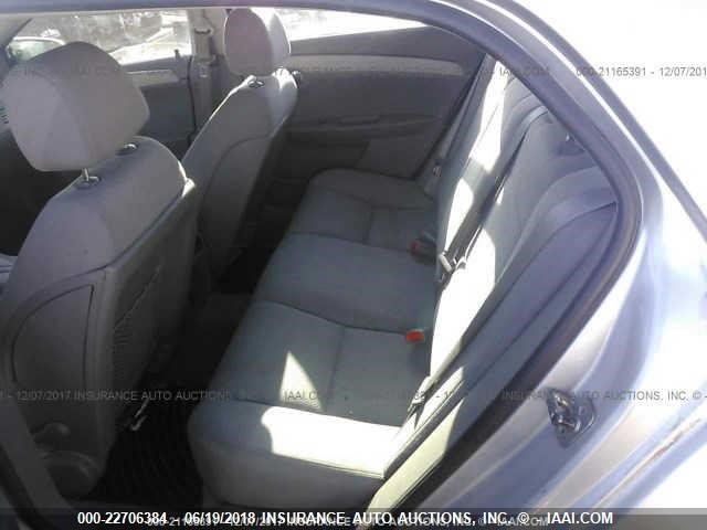 1G1ZG57BX94143883 - 2009 CHEVROLET MALIBU LS 银色 照片 8