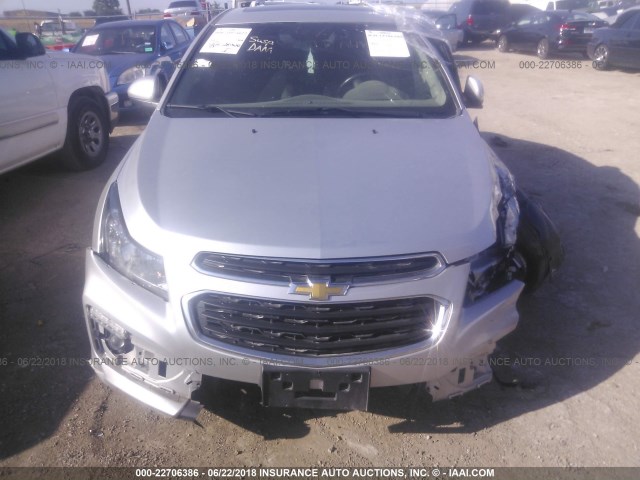 1G1PG5SB3F7134046 - 2015 CHEVROLET CRUZE LTZ SILVER photo 6