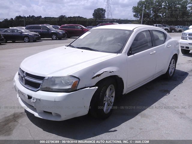 1B3LC56K18N206390 - 2008 DODGE AVENGER SXT WHITE photo 2