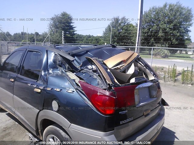 3G5DA03E34S515957 - 2004 BUICK RENDEZVOUS CX/CXL BLUE photo 6