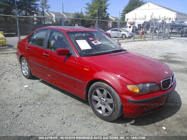 WBAET37443NJ36708 - 2003 BMW 325 I RED photo 1