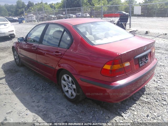 WBAET37443NJ36708 - 2003 BMW 325 I RED photo 3