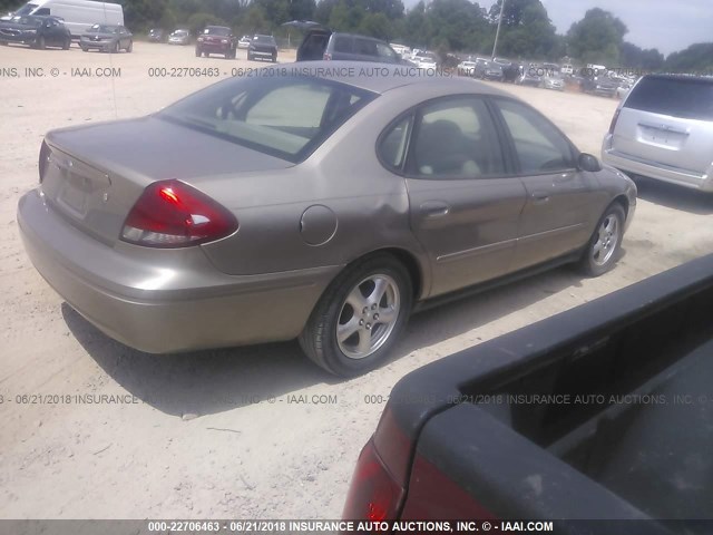 1FAFP55U44A120114 - 2004 FORD TAURUS SES TAN photo 4