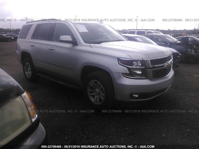 1GNSCBKC7JR247460 - 2018 CHEVROLET TAHOE C1500 LT SILVER photo 1