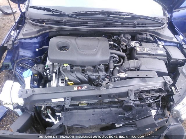 3KPA24AB5JE053498 - 2018 KIA RIO LX/S BLUE photo 10