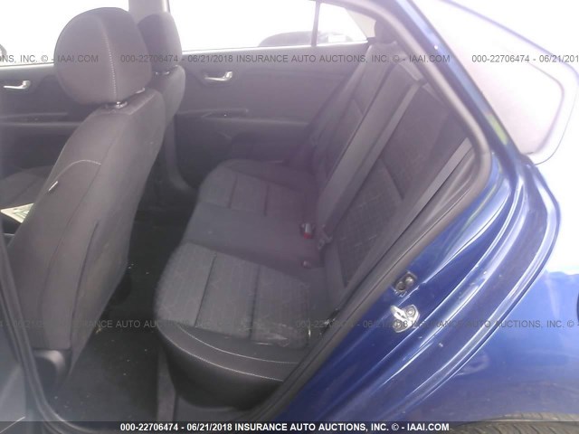 3KPA24AB5JE053498 - 2018 KIA RIO LX/S BLUE photo 8