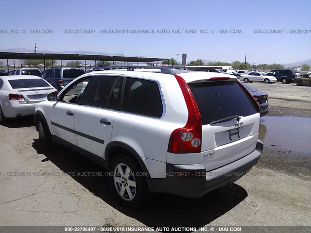 YV1CY592951147369 - 2005 VOLVO XC90 WHITE photo 3