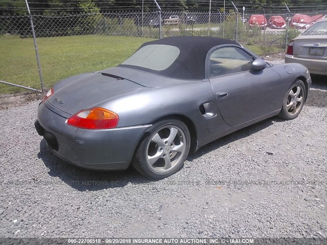 WP0CA29881S620552 - 2001 PORSCHE BOXSTER GRAY photo 4